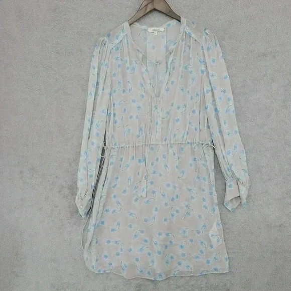 Dorothee Schumacher Size 2 or 4 Floral Print Viscose Long Sleeve V-Neck 24CT - Picture 1 of 10